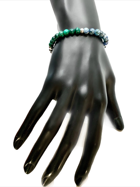 chronic pain mens unisex energy crystal gemstone reiki bracelet - spiritual diva jewelry 