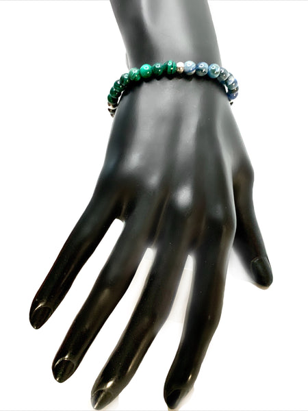 chronic pain mens unisex energy crystal gemstone reiki bracelet - spiritual diva jewelry