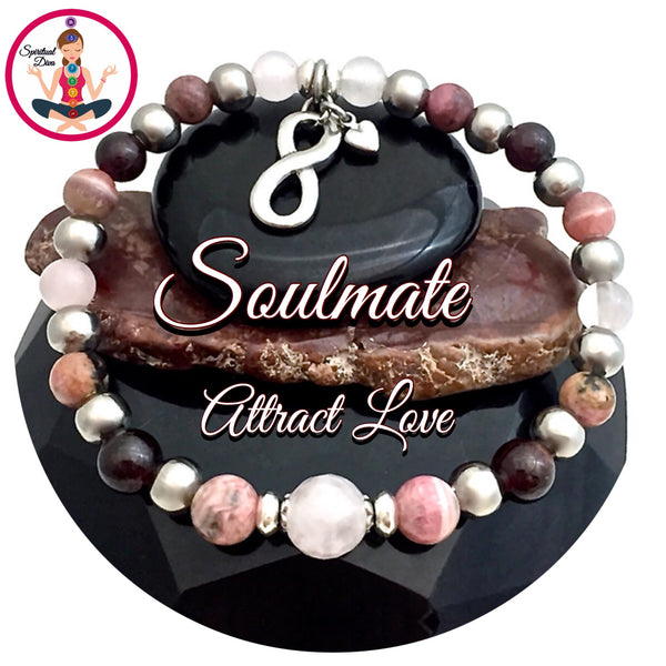 Soulmate Attract Love Energy Healing Crystal Reiki Gemstone Bracelet - Spiritual Diva Jewelry