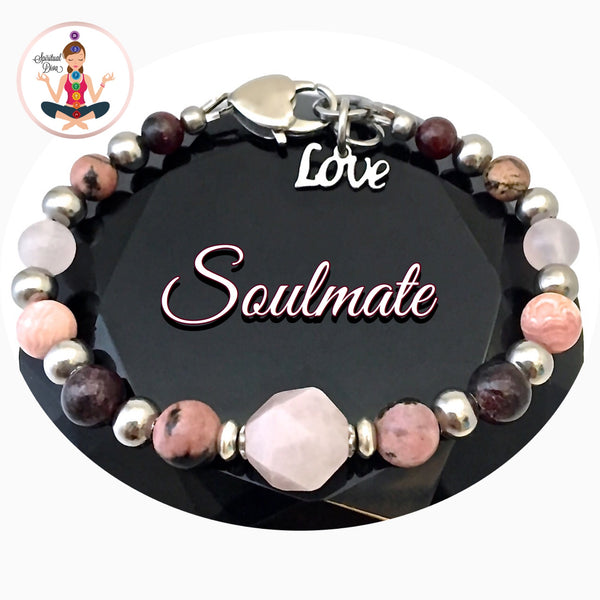 Soulmate Attract Love Energy Healing Crystal Reiki Gemstone Bracelet - Spiritual Diva Jewelry