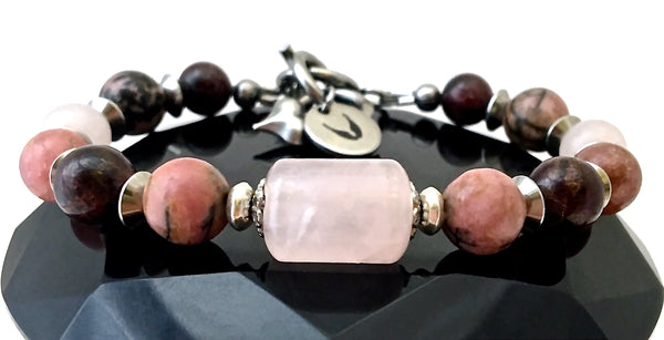 SOULMATE Attract Love Healing Crystal Reiki Angel Gemstone Bracelet - Spiritual Diva Jewelry