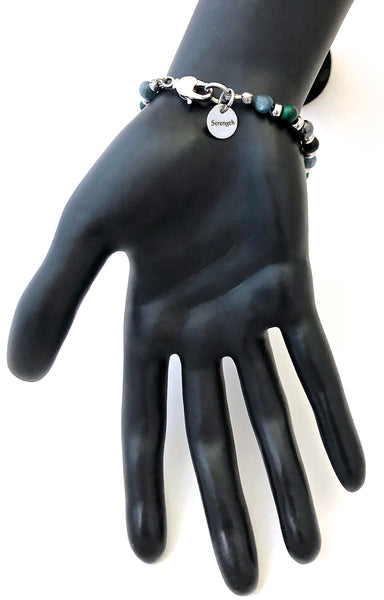 Chronic Pain Relief Healing Crystal Reiki Gemstone Strength Bracelet - Spiritual Diva Jewelry