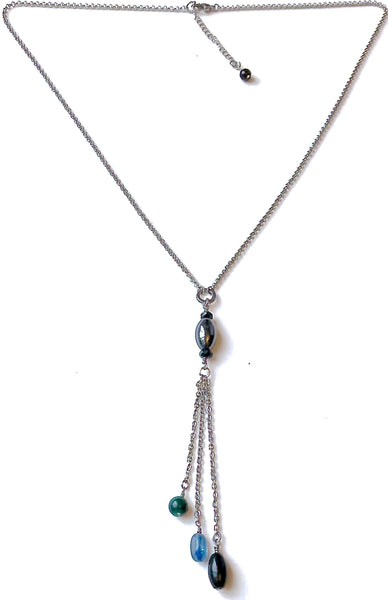 Chronic Pain Relief Healing Crystal Reiki Gemstone Tassel Necklace - Spiritual Diva Jewelry