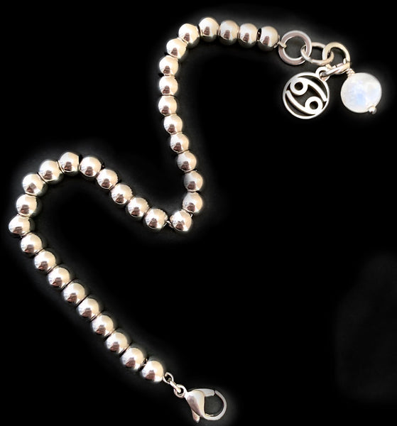 Cancer Healing Crystal Astrology Zodiac Reiki Moonstone Bracelet - Spiritual Diva Jewelry