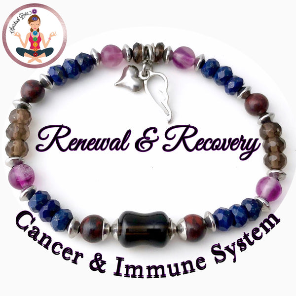 Cancer Immune System Recovery Healing Crystal Reiki Angel Bracelet - Spiritual Diva Jewelry