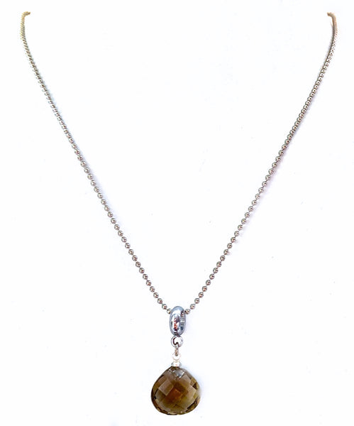 Smoky Quartz Energy Healing Crystal Reiki Gemstone Adjustable Necklace - Spiritual Diva Jewelry