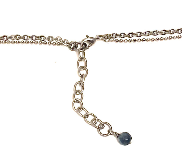Kyanite Energy Healing Crystal Reiki Gemstone Layered Choker Necklace - Spiritual Diva Jewelry
