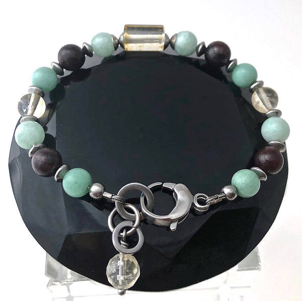 PROSPERITY ABUNDANCE Energy Healing Crystal Reiki Gemstone Bracelet - Spiritual Diva Jewelry