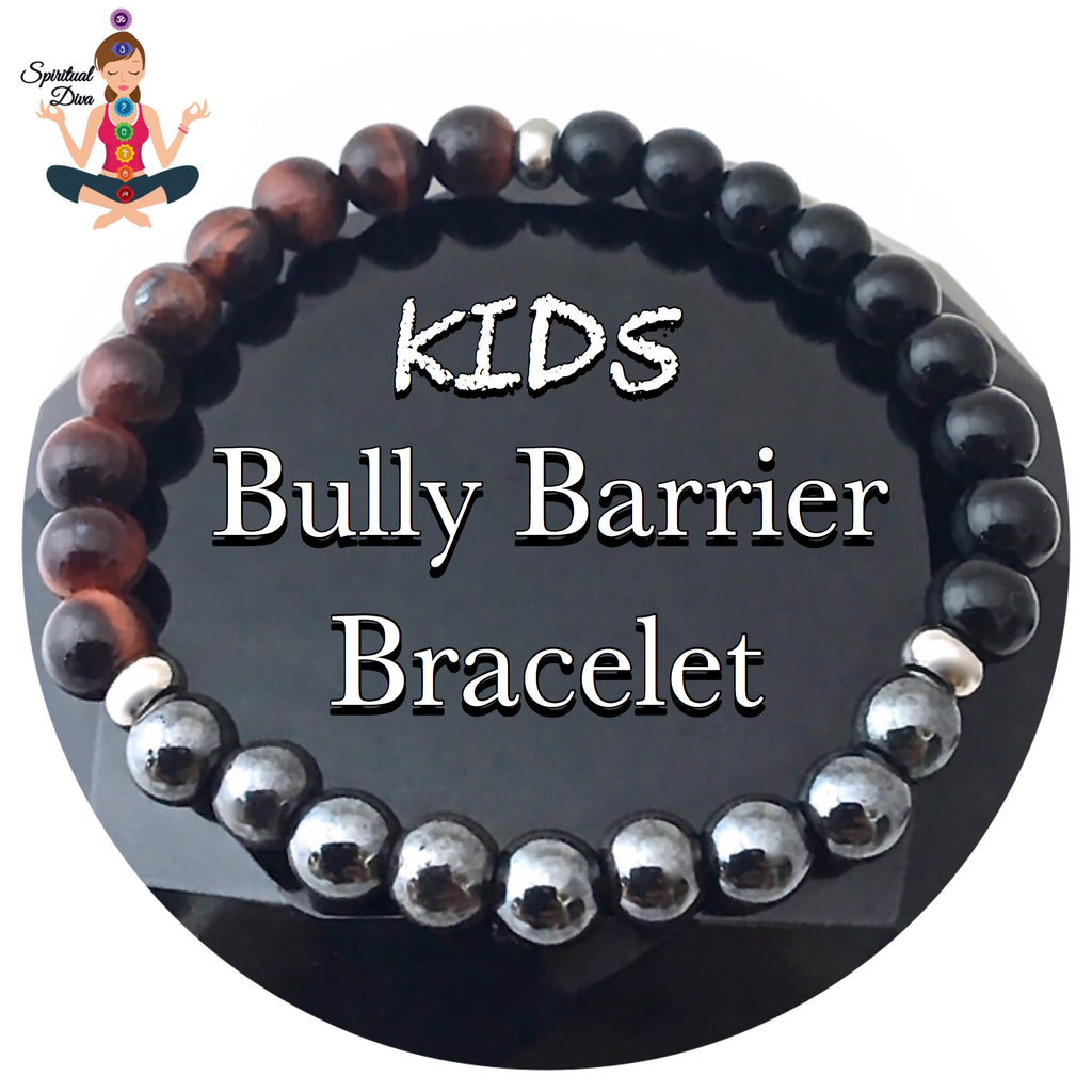 Kids Bully Barrier Healing Crystal Reiki Protection Gemstone Bracelet - Spiritual Diva Jewelry