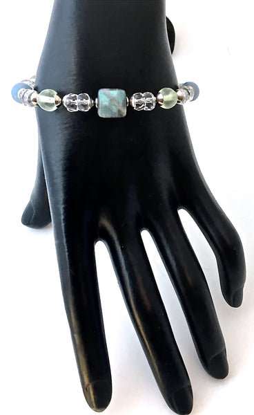 Guardian Angel Energy Healing Crystal Reiki Gemstone Clasp Bracelet - Spiritual Diva Jewelry
