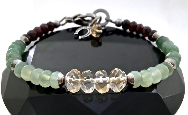 PROSPERITY ABUNDANCE Healing Crystal Reiki Gemstone Luck Bracelet - Spiritual Diva Jewelry