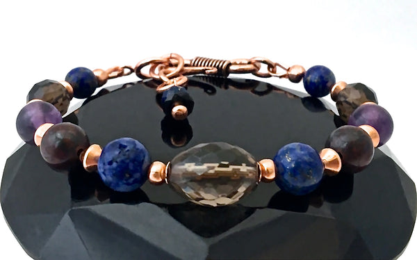 Cancer Immune System Recovery Healing Crystal Copper Reiki S Bracelet - Spiritual Diva Jewelry