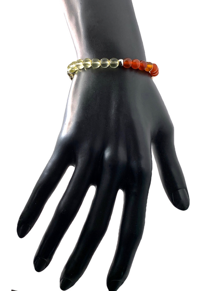 Positive Energy Genuine Crystal Reiki Unisex Gemstone Stretch Bracelet - Spiritual Diva Jewelry