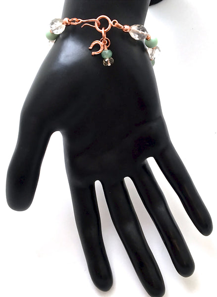 PROSPERITY ABUNDANCE Energy Healing Crystal Reiki Copper Luck Bracelet - Spiritual Diva Jewelry