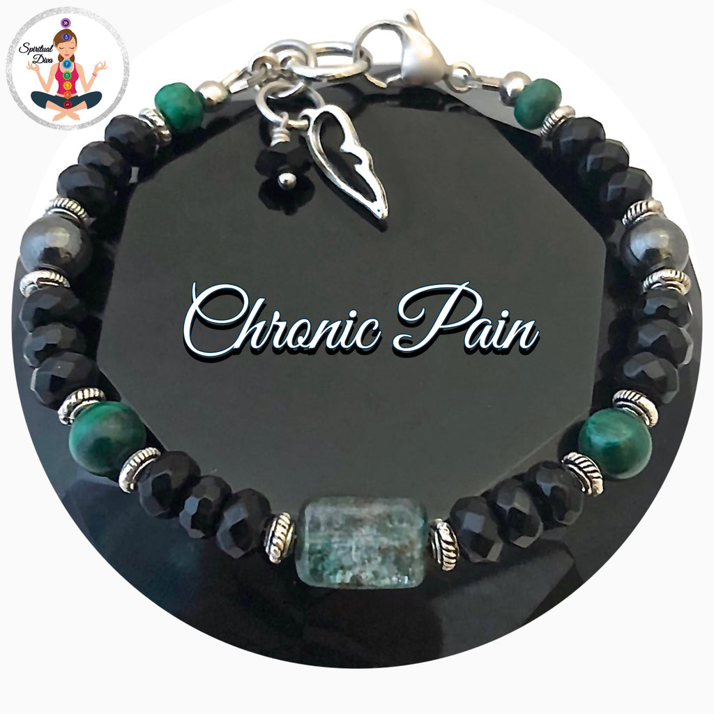 Chronic Pain Relief Healing Crystal Reiki Angel Gemstone Bracelet SALE - Spiritual Diva Jewelry