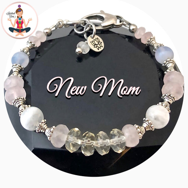 New Mother Baby Reiki Energy Healing Crystal Gemstone Bracelet SALE - Spiritual Diva Jewelry