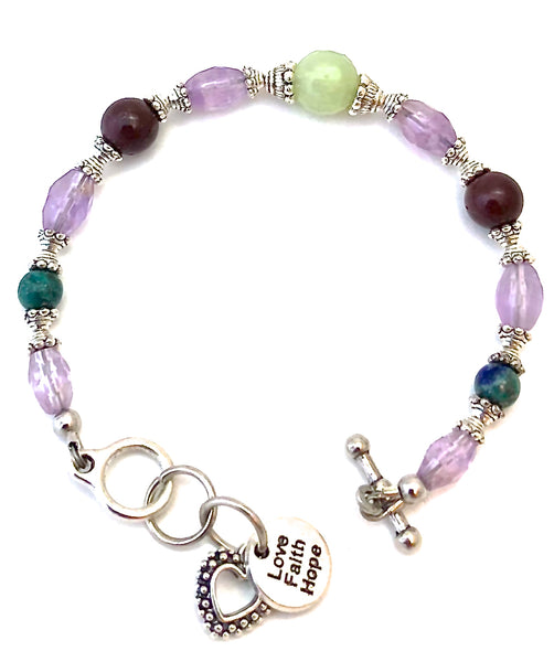 STRENGTH Grief Depression Healing Crystal Reiki Gemstone Bracelet SALE - Spiritual Diva Jewelry