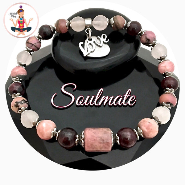 Soulmate Attract Love Energy Healing Crystal Reiki Gemstone Bracelet - Spiritual Diva Jewelry
