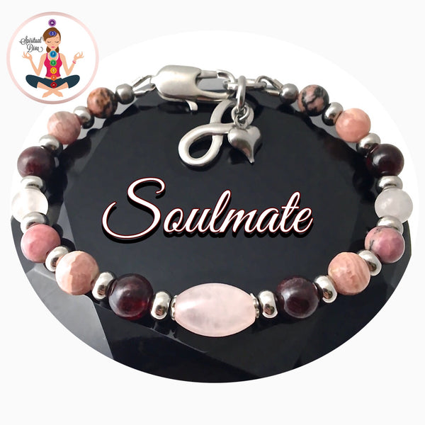 Soulmate Attract Love Healing Crystal Reiki Adjustable Gemstone Bracelet - Spiritual Diva Jewelry