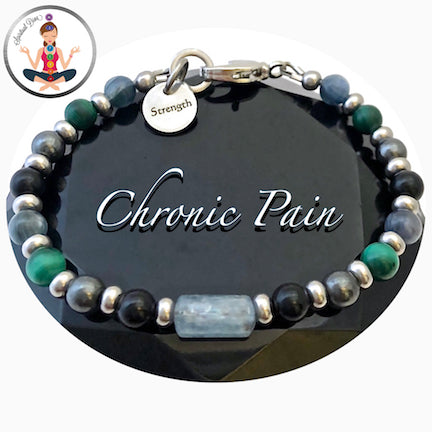 Chronic Pain Relief Healing Crystal Reiki Gemstone Strength Bracelet - Spiritual Diva Jewelry