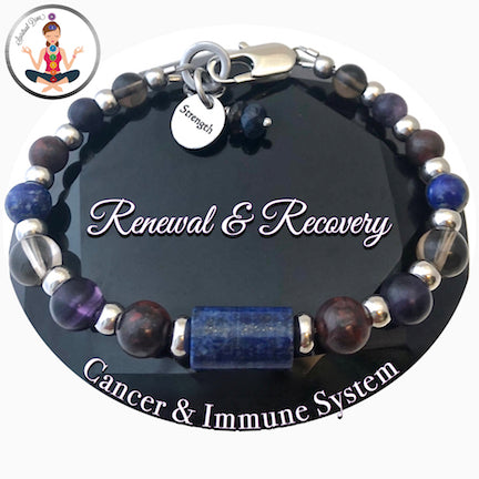 Cancer Immune System Renewal Recovery Healing Crystal Reiki Gemstone Bracelet - Spiritual Diva Jewelry